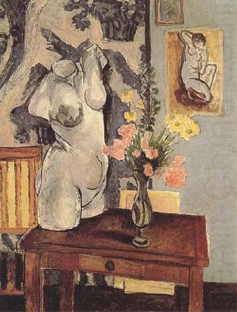 Henri Matisse Greek Torso and Bouquet (mk35) oil painting picture